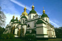Sofiakatedralen i Kiev, byggd 1037 av Ingegerds man, Jaroslav.